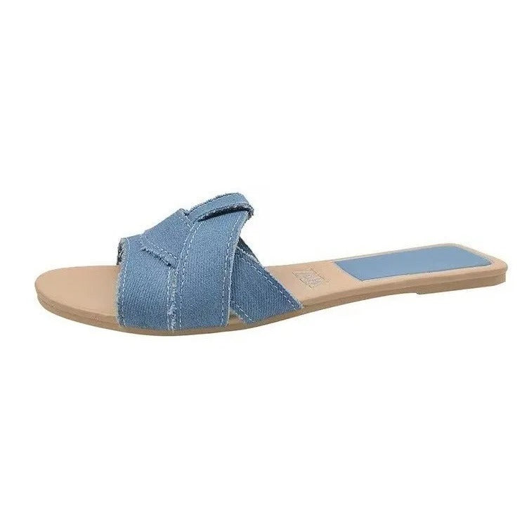 AVP PASSION: Elegant Flat Fish Mouth Slippers