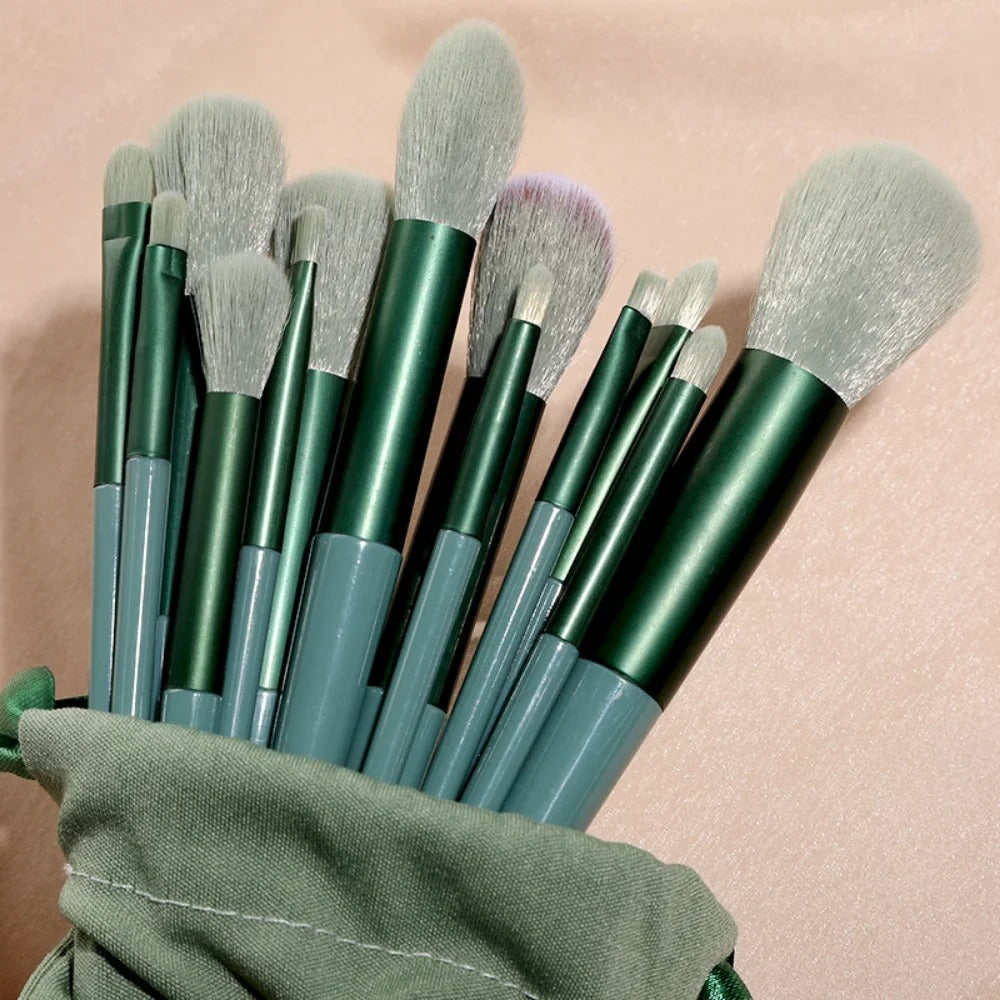 AVP PASSION : Kit de pinceaux de maquillage professionnels 13 pièces