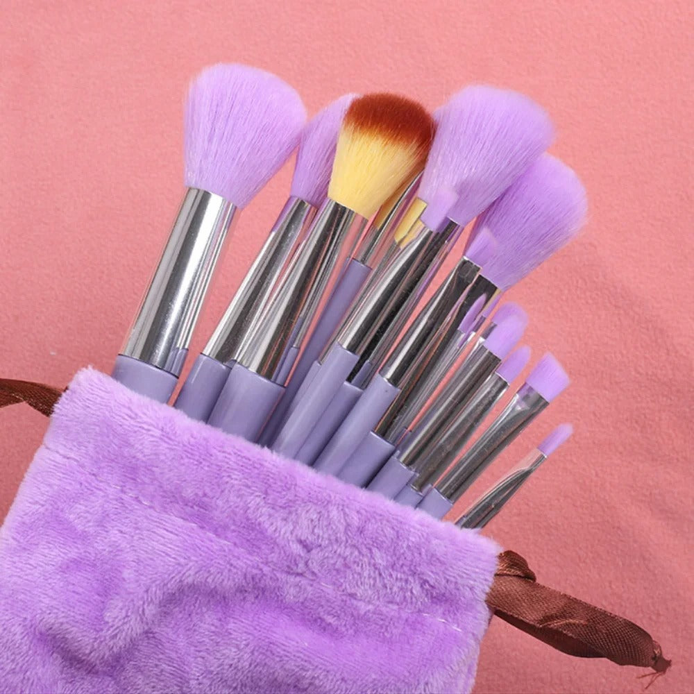 AVP PASSION : Kit de pinceaux de maquillage professionnels 13 pièces
