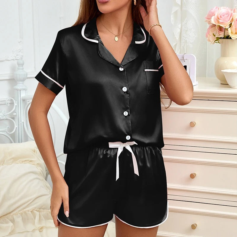 AVP PASSION – Pyjama Brodé Cœur 2 Pièces