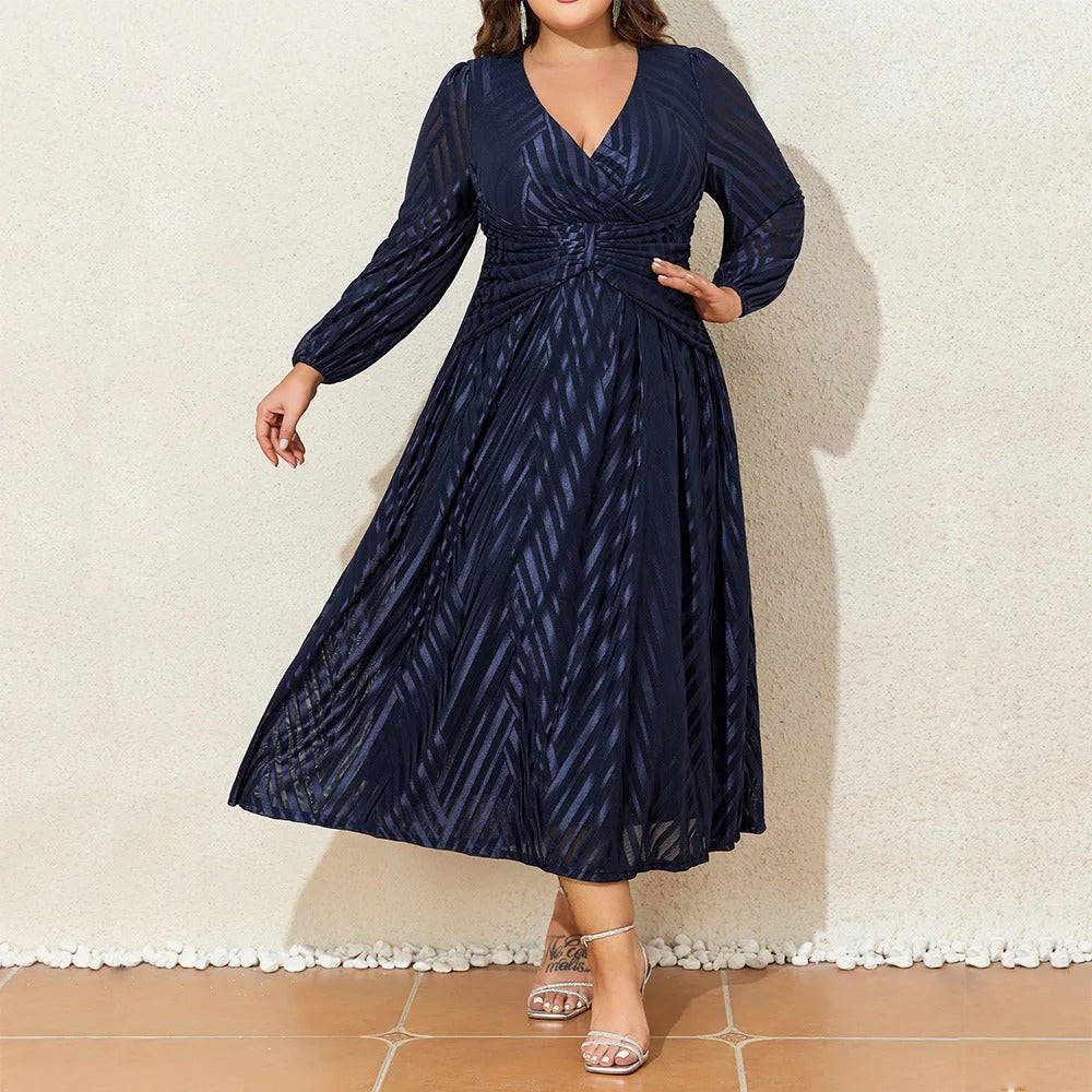 AVP PASSION – Robe de Soirée Manches Longues Lanterne